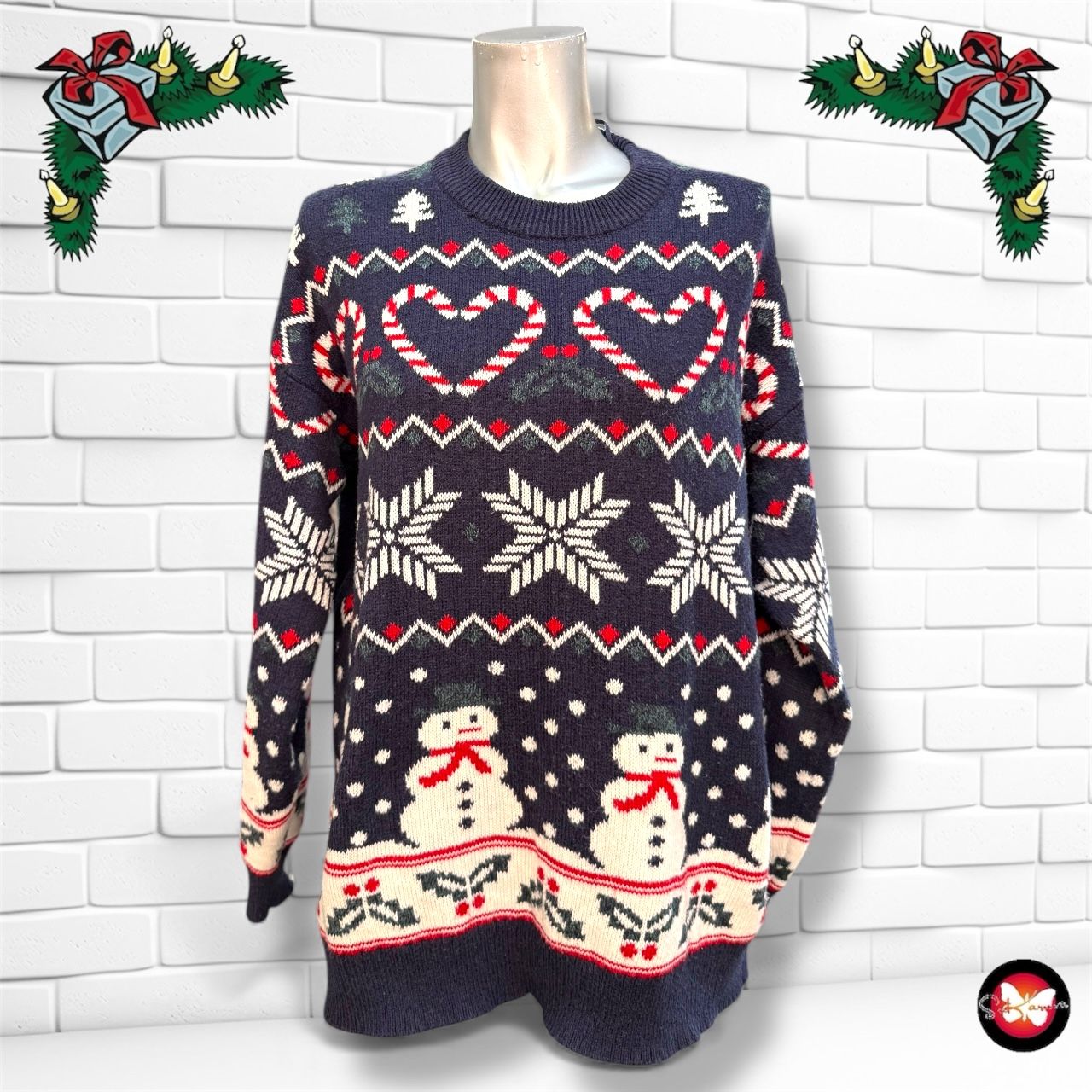 Jersey Navideño “MUÑECOS DE NIEVE” Talla M