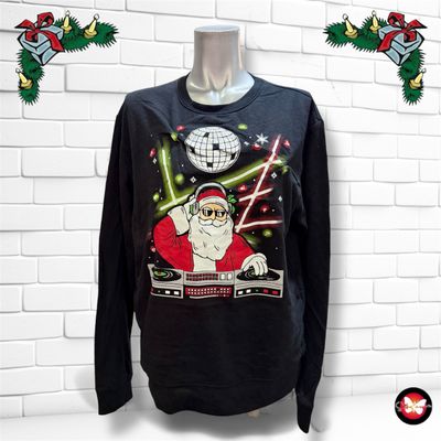 Sudadera Navideña “SANTA DJ” Talla L