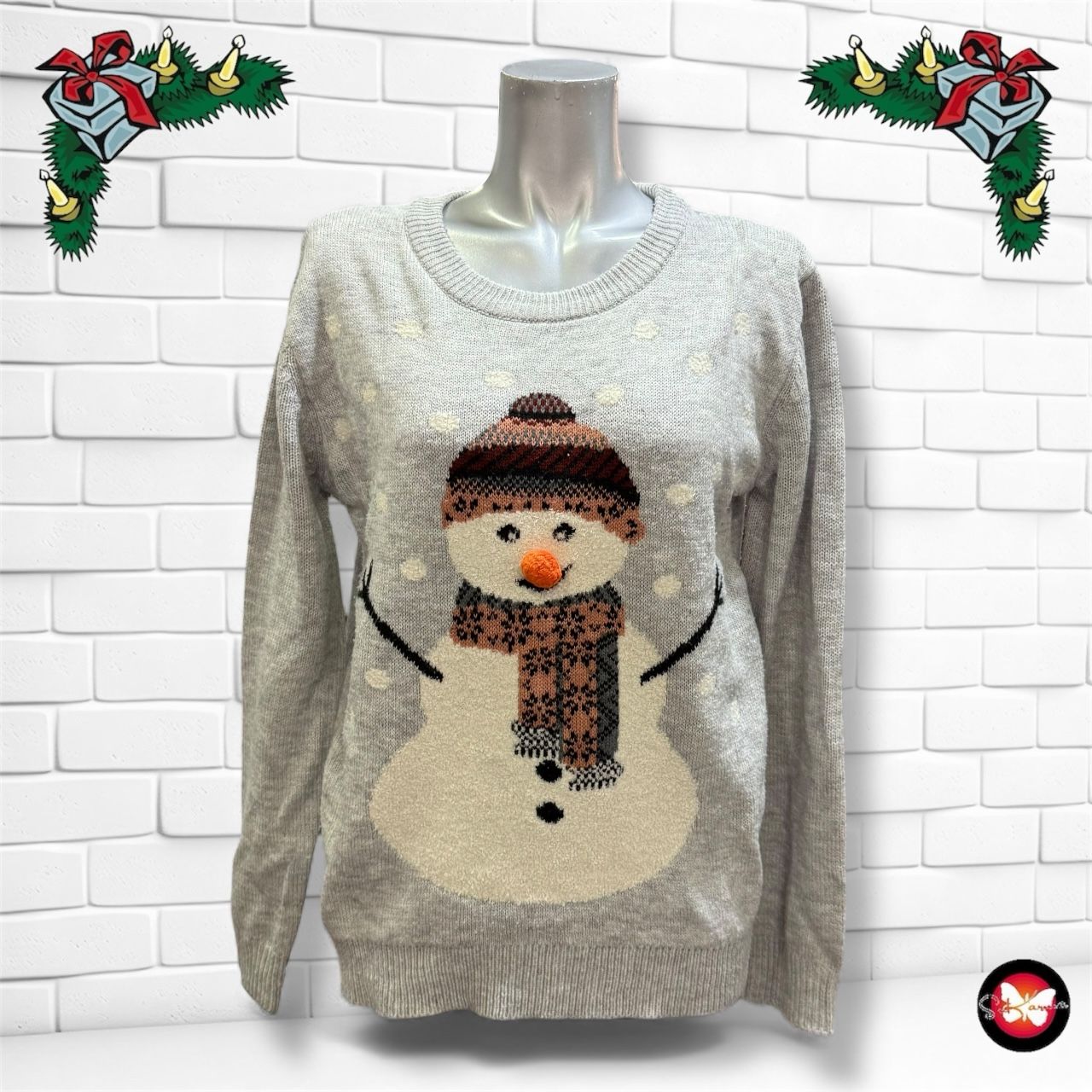 Jersey Navideño “MUÑECO DE NIEVE” Talla M