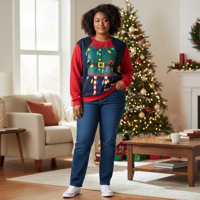 Sudadera Navideña “ELFO” Talla XXL