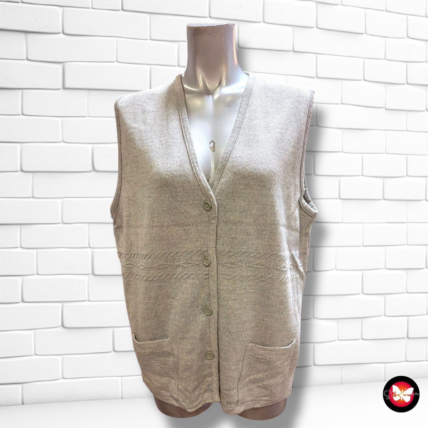 Chaleco de punto vintage Talla XL