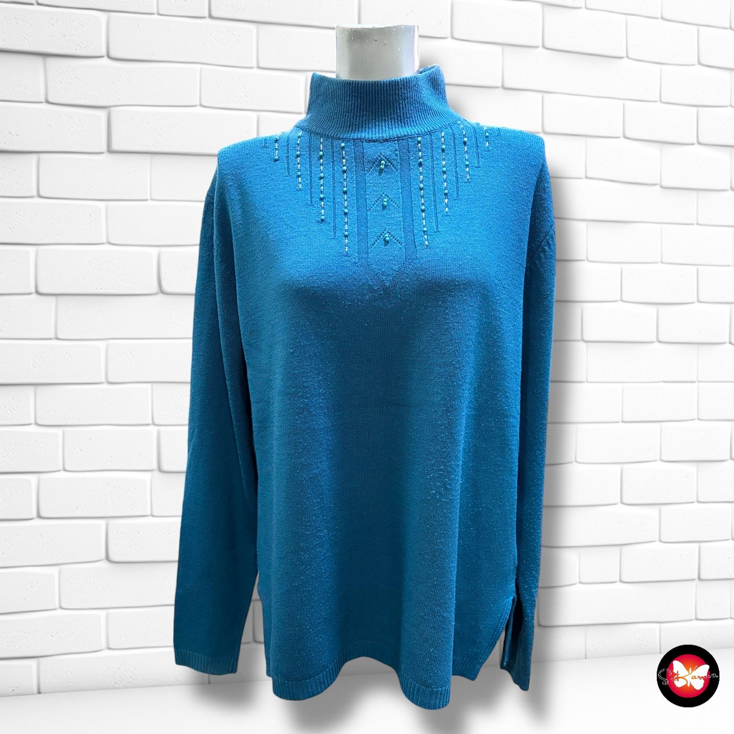 **HOY** Jersey de manga larga con piedritas Talla L/XL