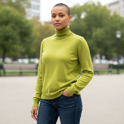 Jersey de manga larga y cuello alto Talla S