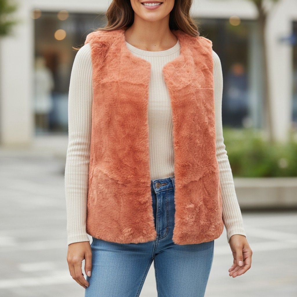 Chaleco de pelo Talla M
