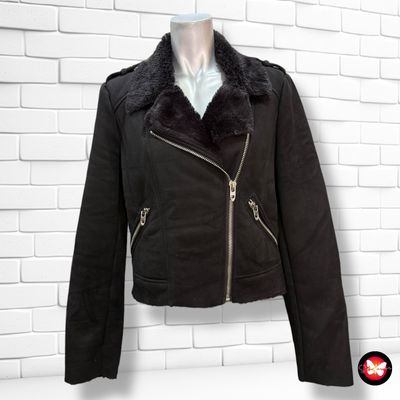 **HOY** Chaqueta tipo biker de borreguito ZARA TRAFALUC Talla S