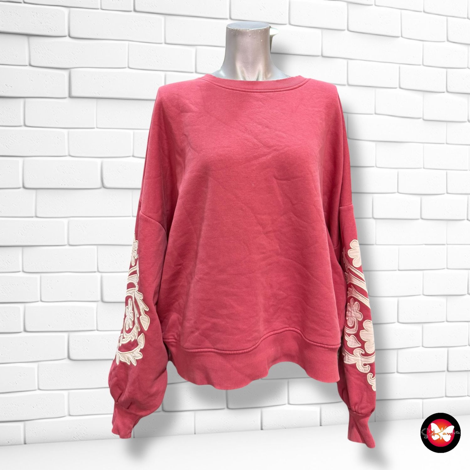 **HOY** Sudadera básica con bordados COSTES Talla XL