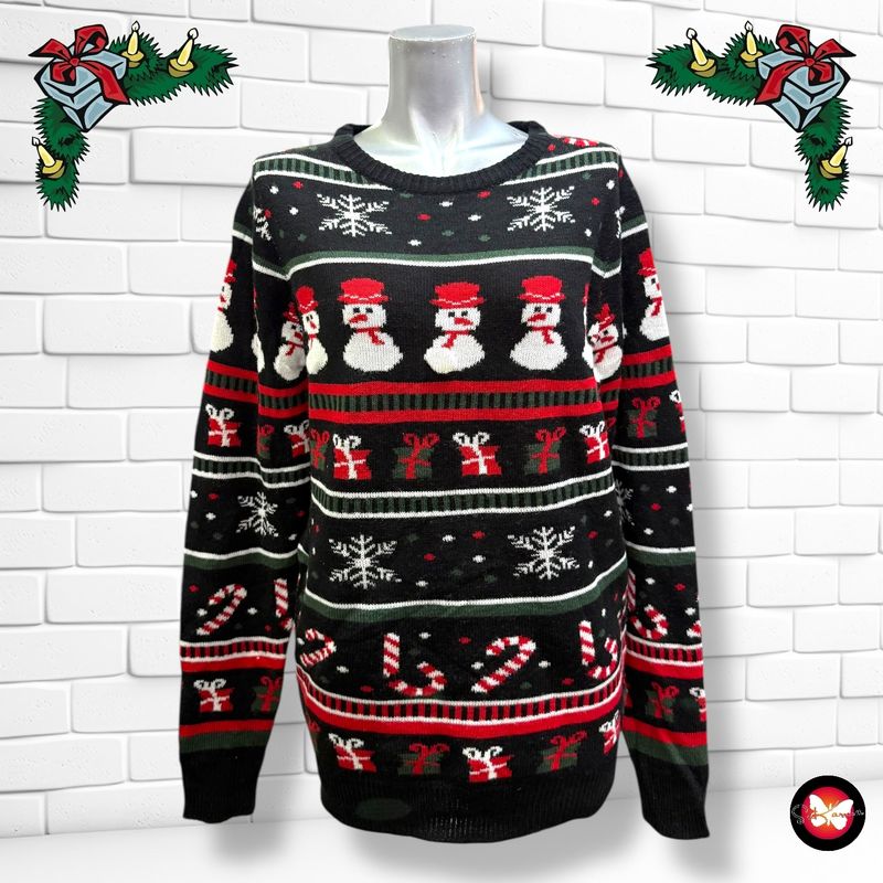 Jersey Navideño “MUÑECOS DE NIEVE” Talla S