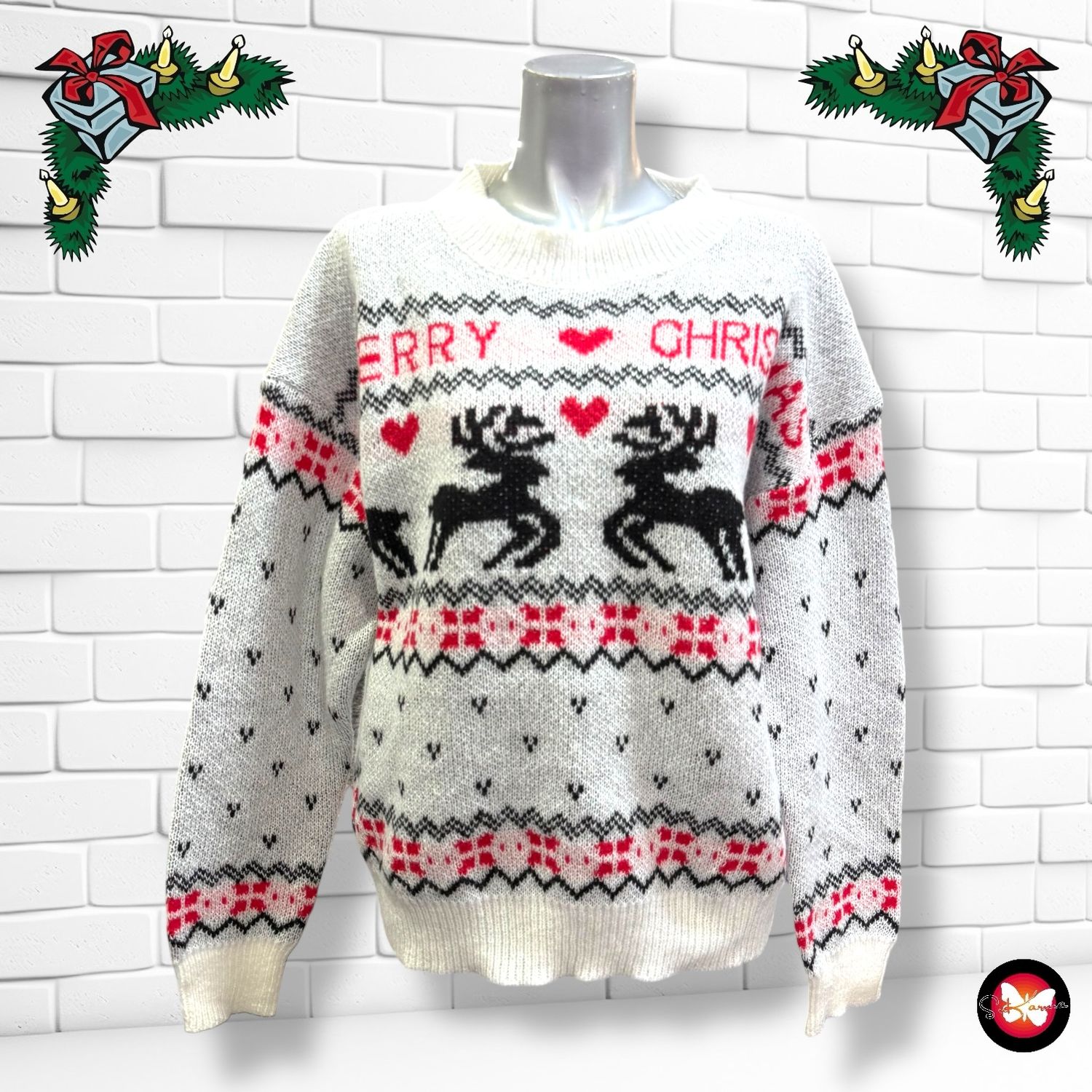 **HOY** Jersey Navideño “RENOS CON CORAZONES” Talla M