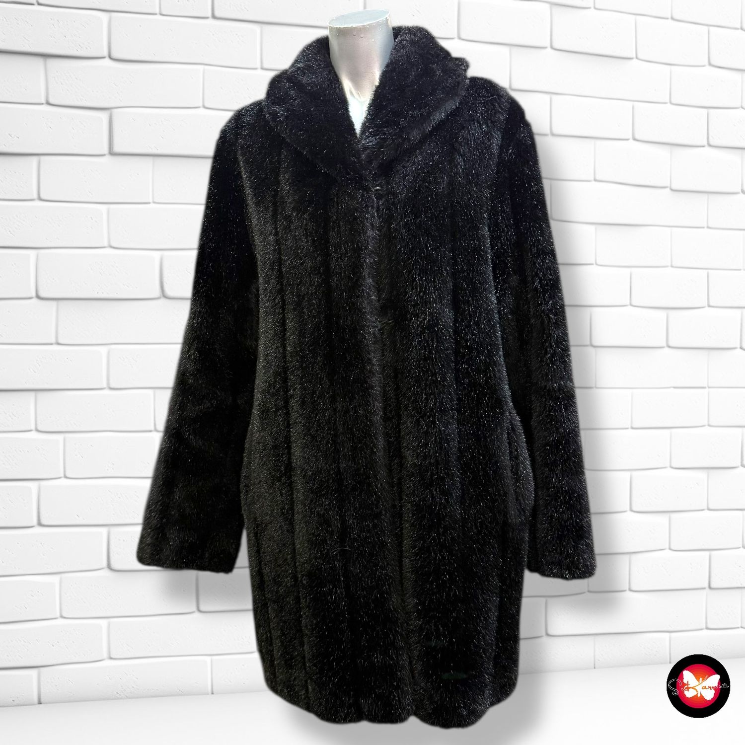 **HOY** Abrigo vintage de pelo Talla 40