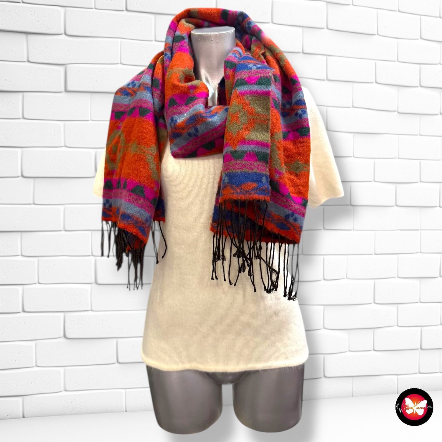 **HOY** Bufanda étnica de colores