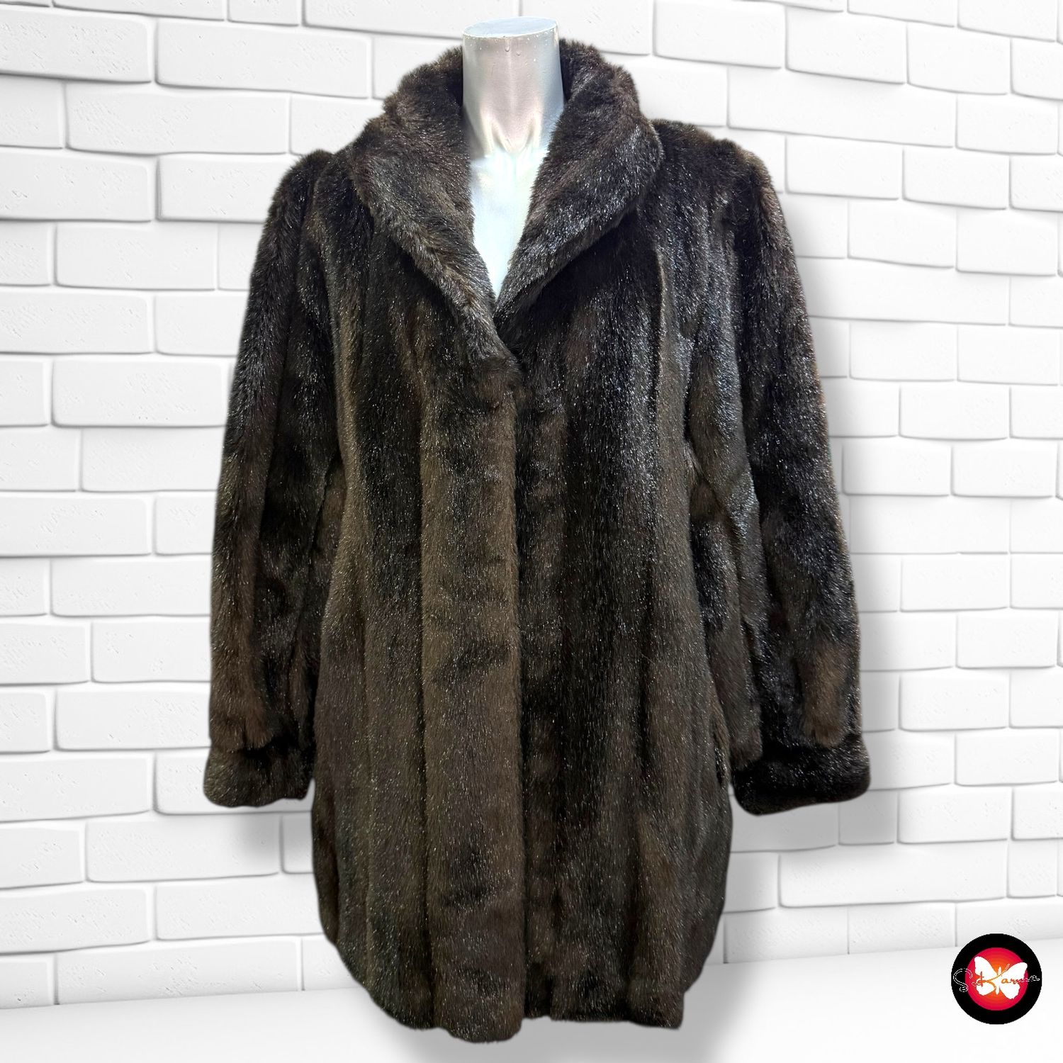 **HOY** Abrigo vintage de pelo Talla L