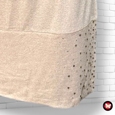 Jersey de noche con lurex con espalda abierta BERSHKA Talla M (grande)