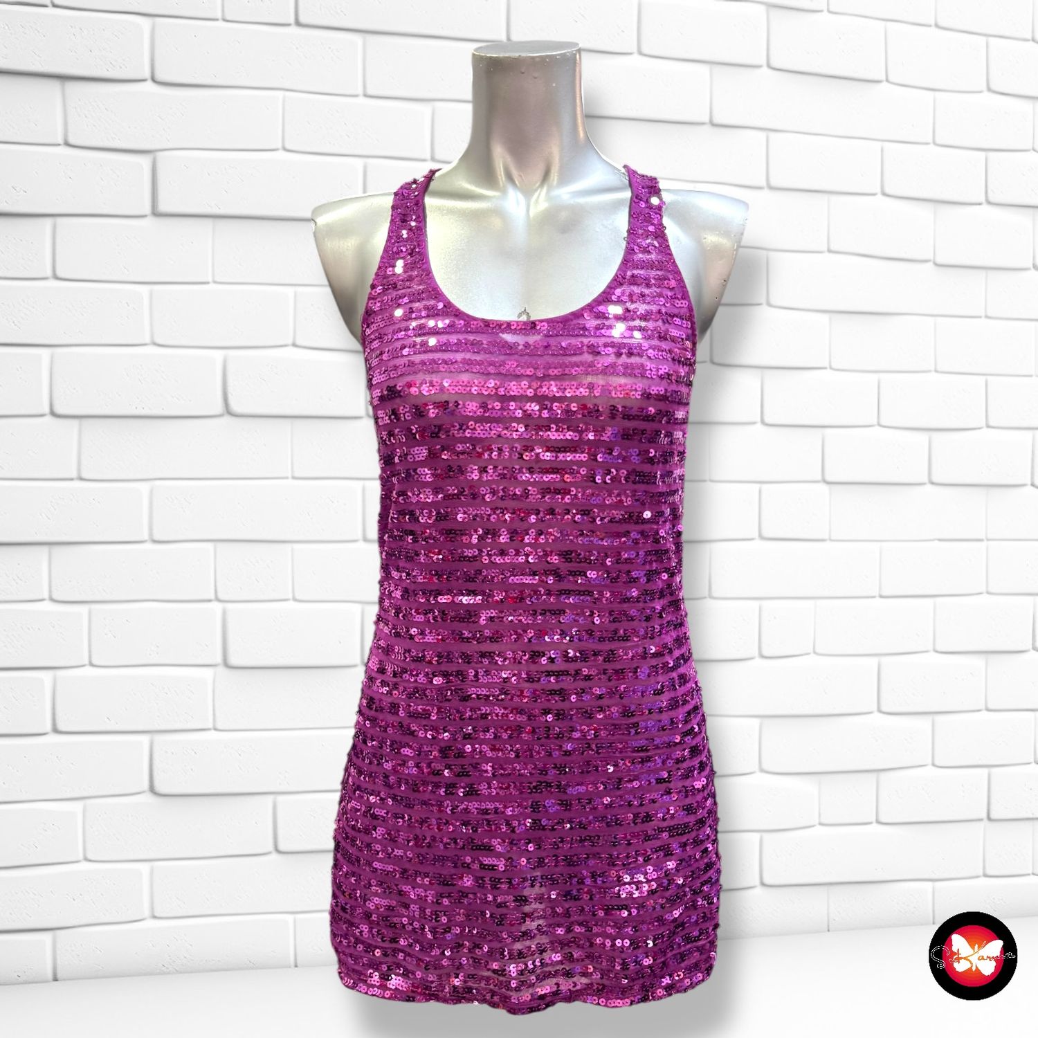 Blusa de noche de lentejuelas BERSHKA Talla M