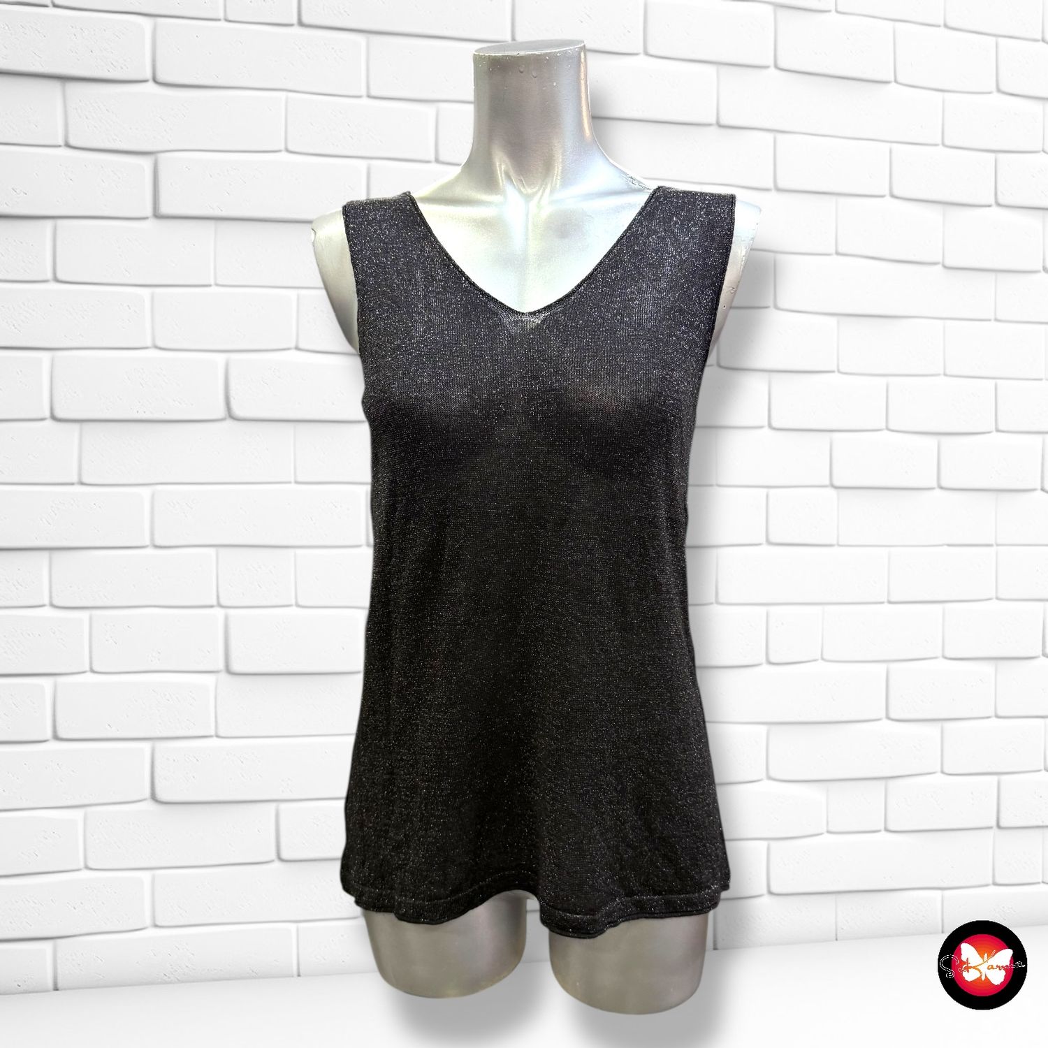 Jersey de tirantes con lurex Talla S/M