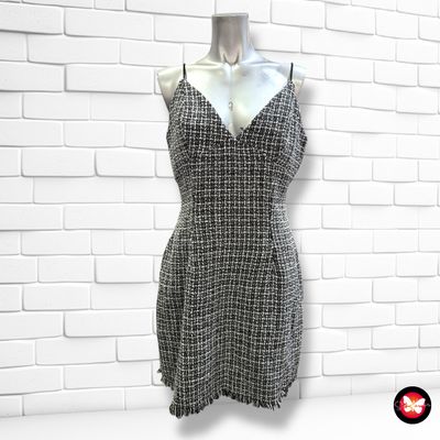**HOY** Vestido de tirantes tipo tweed SHEIN Talla L