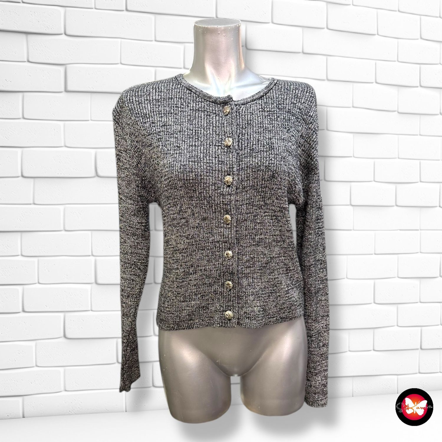 **HOY** Chaqueta de noche de punto con lurex PARAGRAPH Talla M