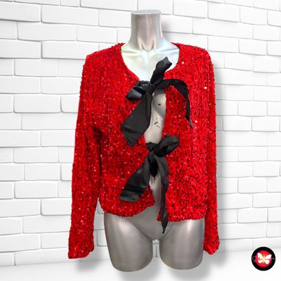 **HOY** Chaqueta de noche de terciopelo con lentejuelas Talla L