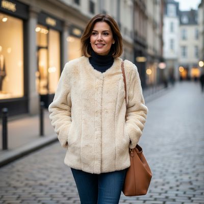 Abrigo de pelo Talla XL (pequeña)