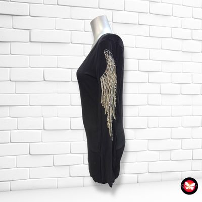 Blusa de noche con alas bordadas Talla S/M