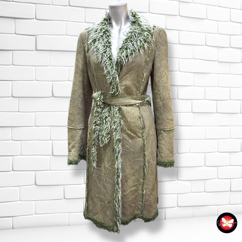 Abrigo largo de boreguito Talla 40 (pequeña)