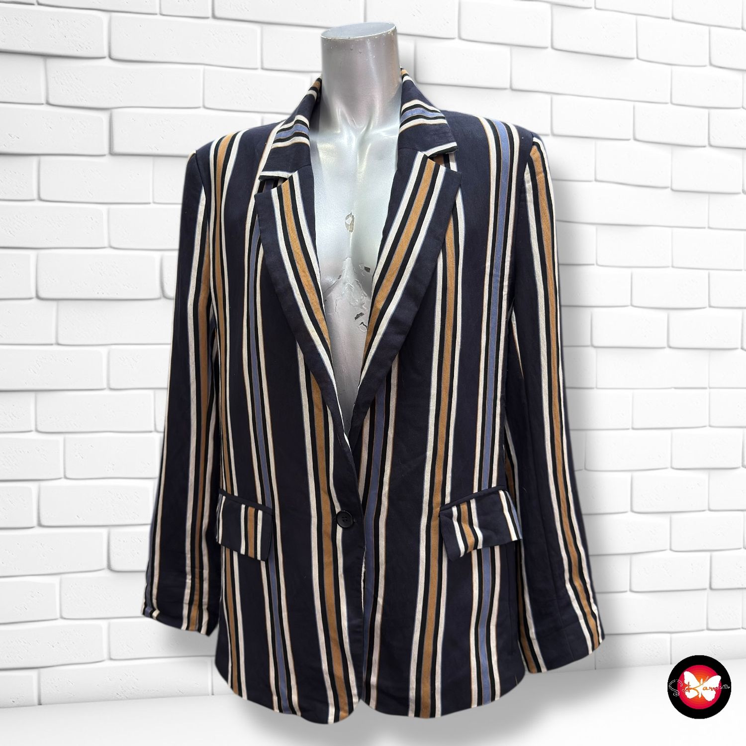 Blazer de rayas H&amp;M Talla 40