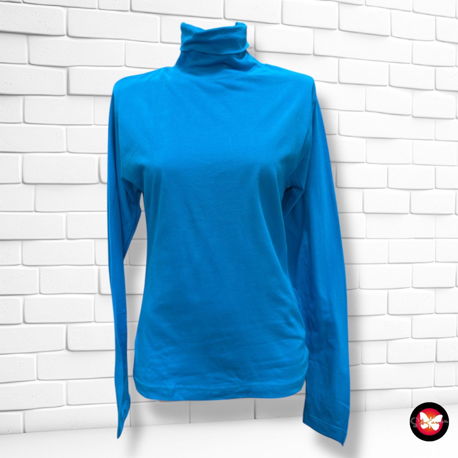 Camiseta de manga larga y cuello alto Talla M