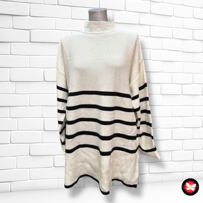 Jersey de media manga de rayas Talla L/XL