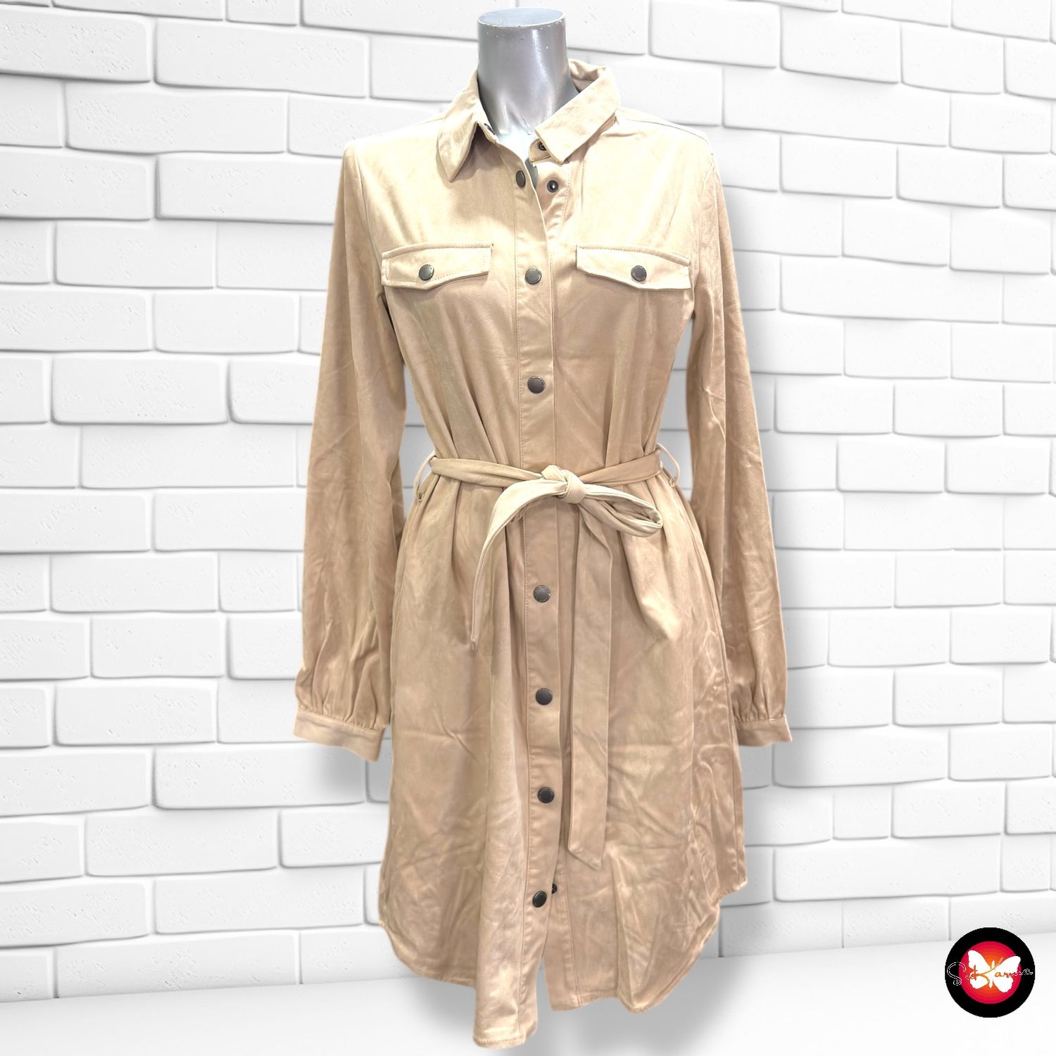 **HOY** Vestido camisero de antelina COTTON CLUB Talla S