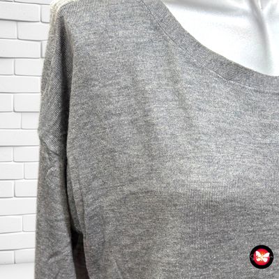 Jersey de manga larga básico de cashmere Talla M/L