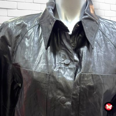 Vestido de piel sintética ZARA Talla S