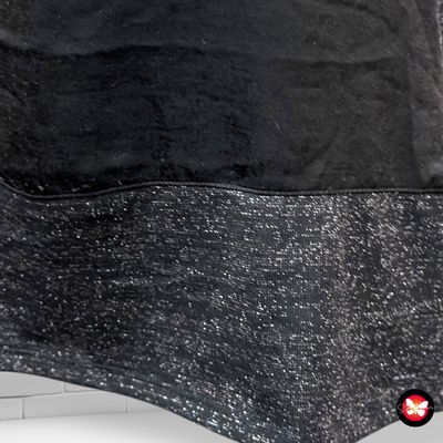 **HOY** Blusa de noche de manga corta con lurex y satén Talla S