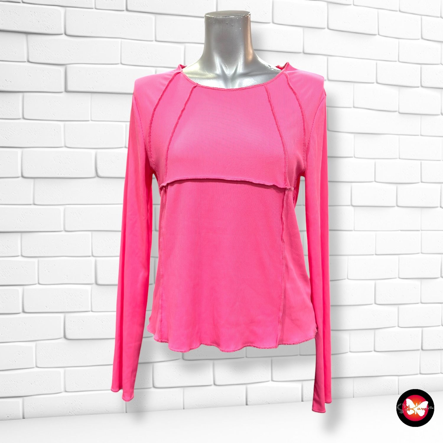 **HOY** Camiseta de manga larga canalé Talla XL