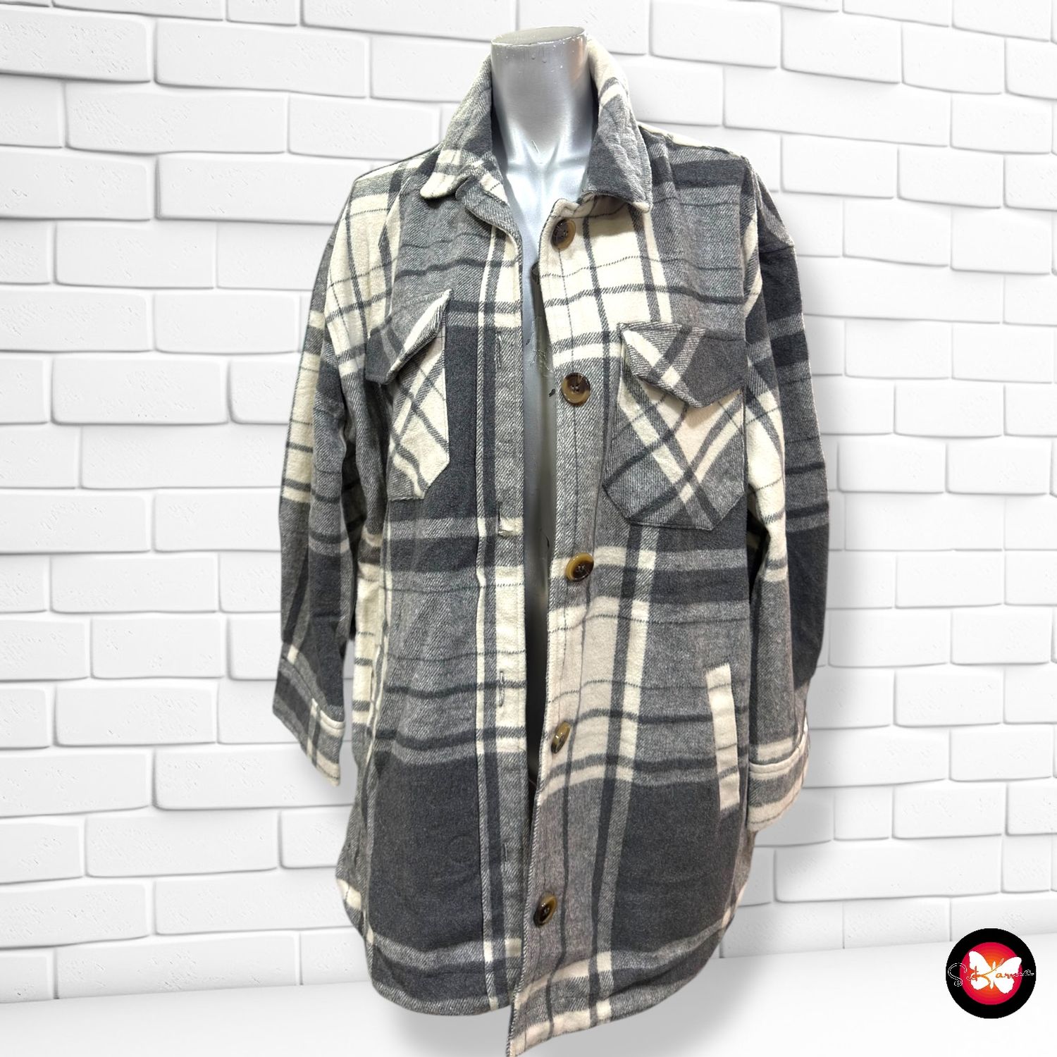 **HOY** Sobre camisa de paño tipo leñador TALLY WEIJL Talla M (grande)