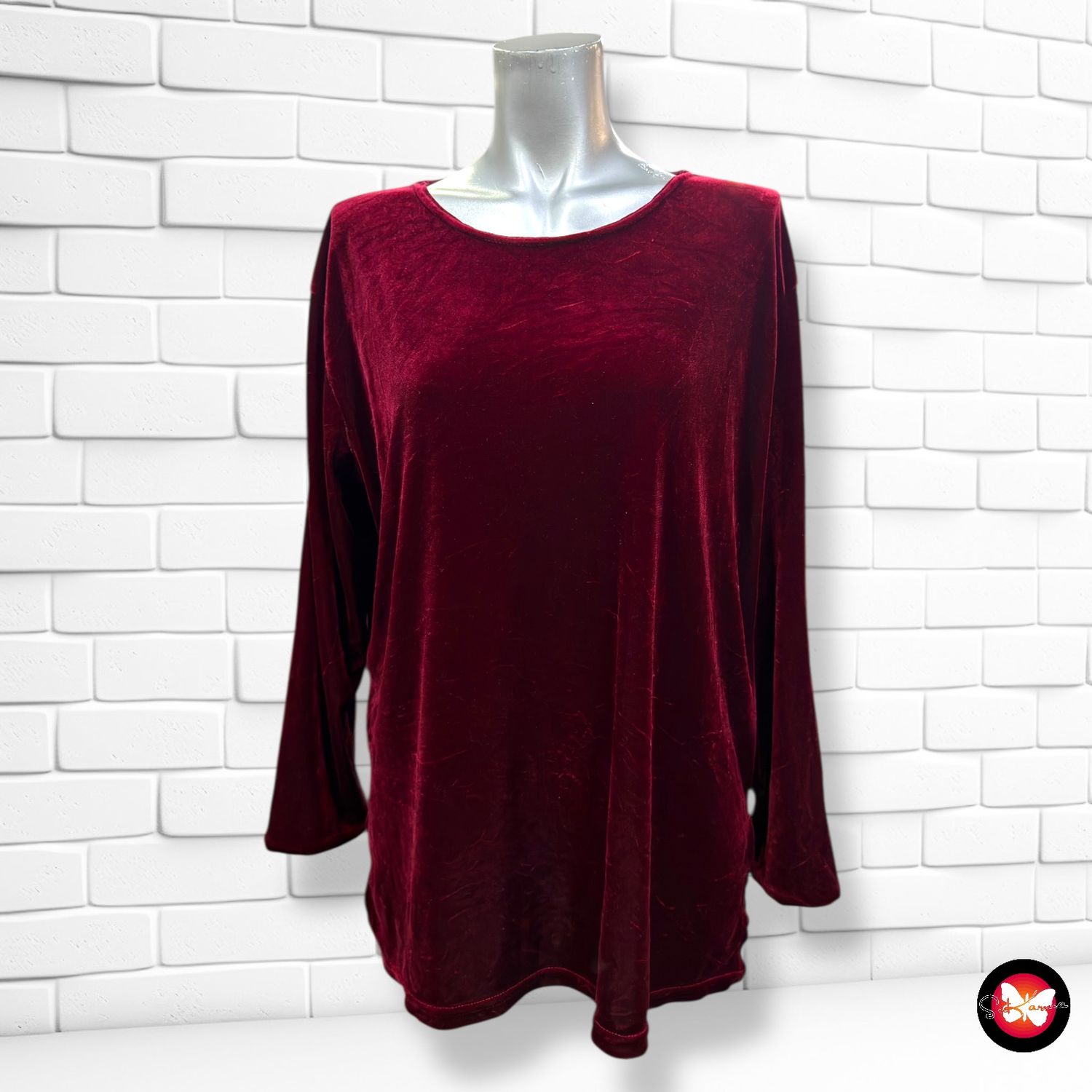 **HOY** Blusa de noche de terciopelo Talla XL/XXL