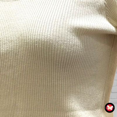 **HOY** Jersey de manga larga canalé Talla S