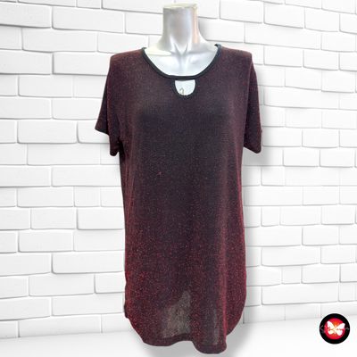 **HOY** Blusa de noche con lurex rojo Talla L/XL