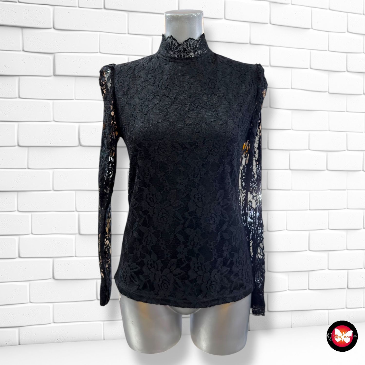 **HOY** Blusa de noche de encaje Talla L (pequeña)