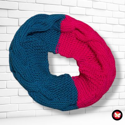 **HOY** Cuello de lana bicolor