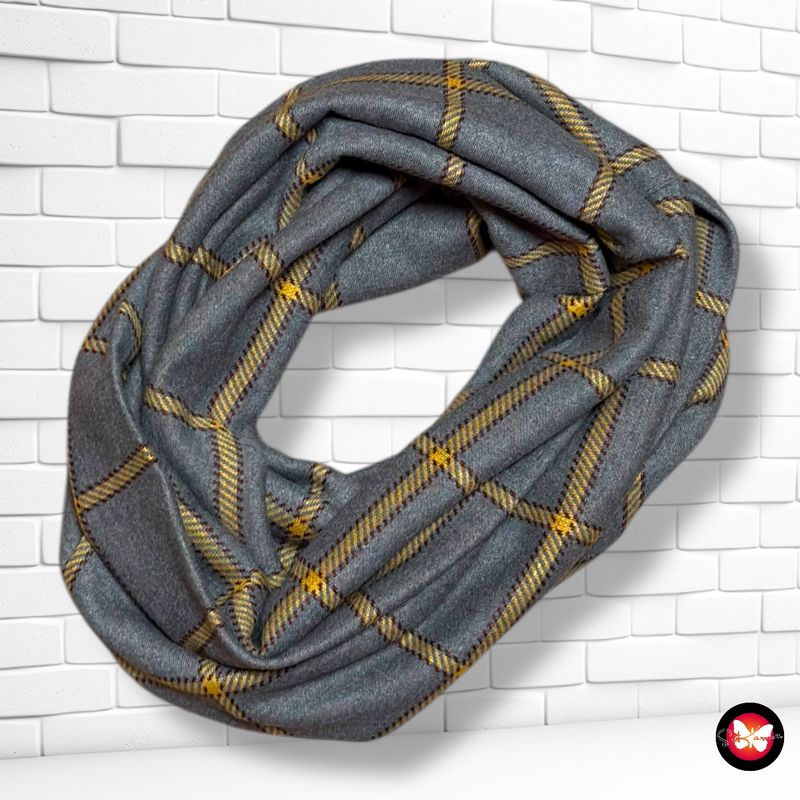 **HOY** Bufanda sinfín de cuadros unisex KIPPURA BCN