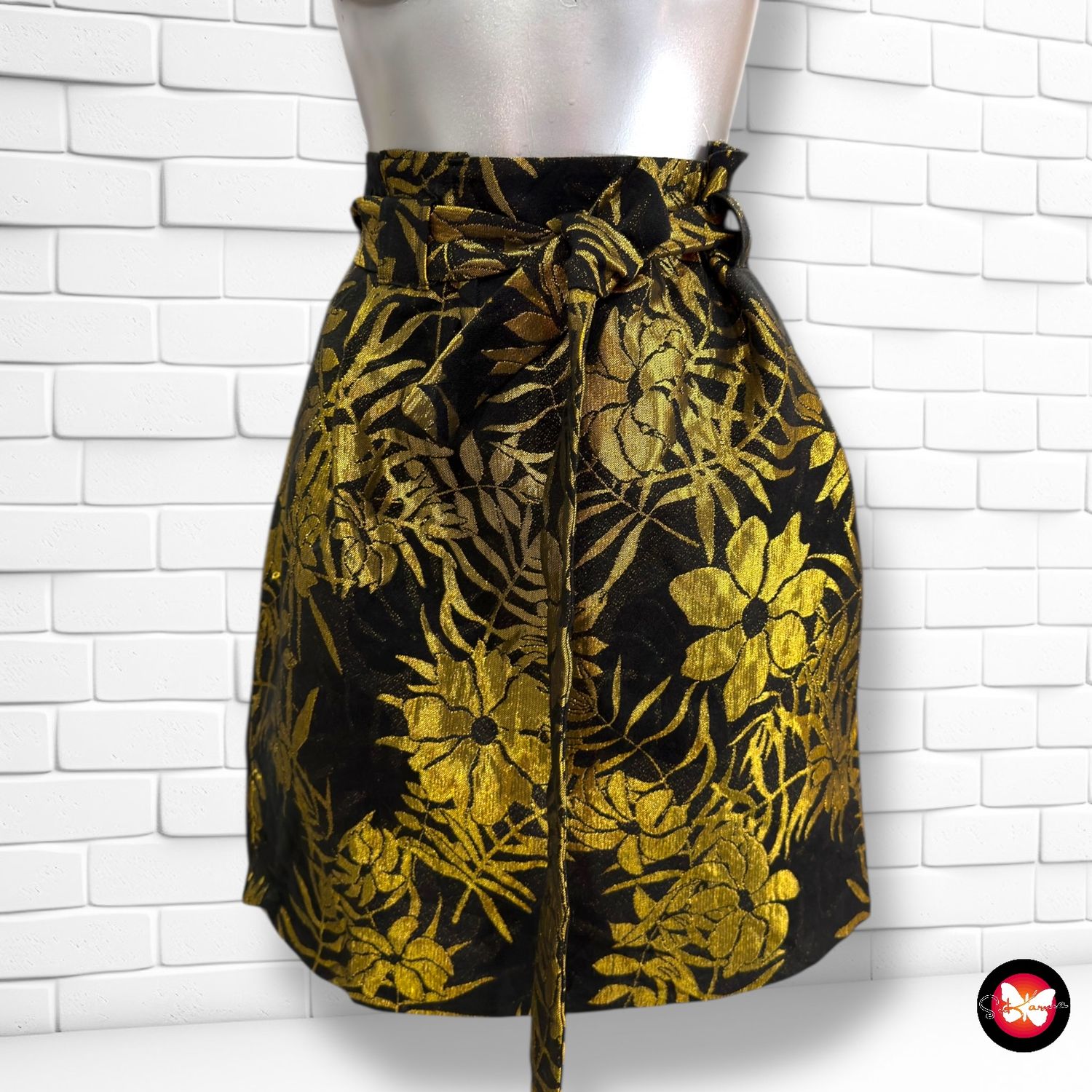 **HOY** Falda de noche tipo brocado NAF NAF Talla 38