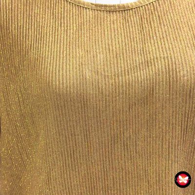 Blusa de noche plisada con lurex GĒMO Talla M