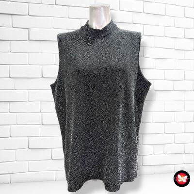 **HOY** Blusa de noche sin mangas con lurex Talla XL