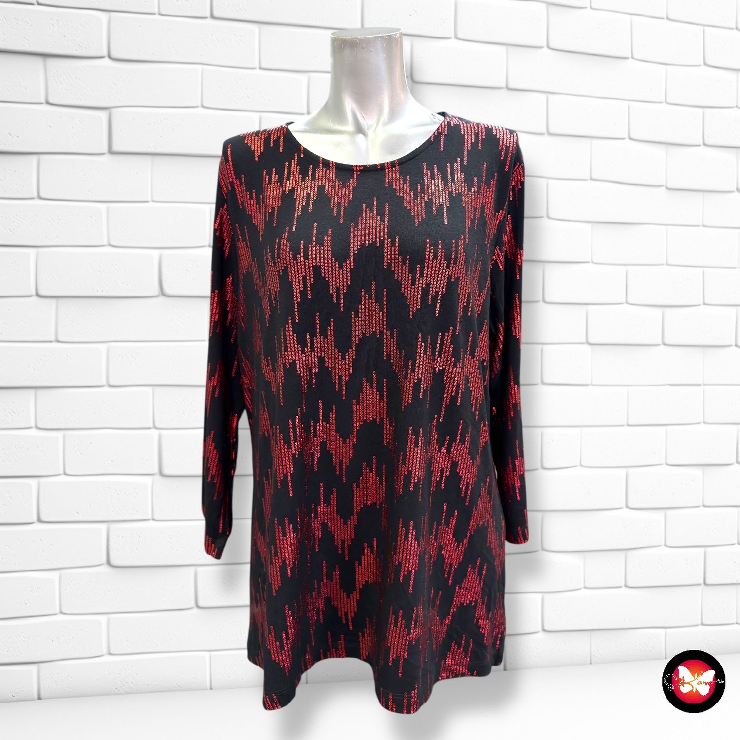 **HOY** Blusa de noche con brillo Talla 44