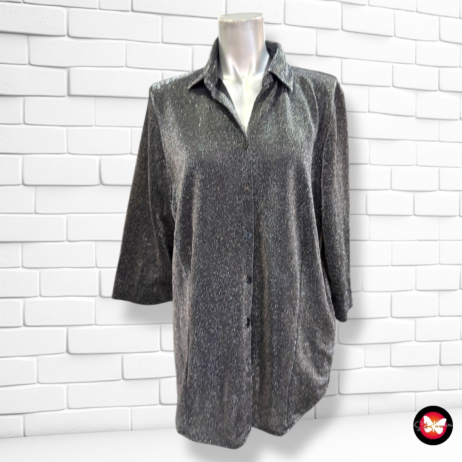 **HOY** Camisa de noche con lurex Talla 38 (grande)