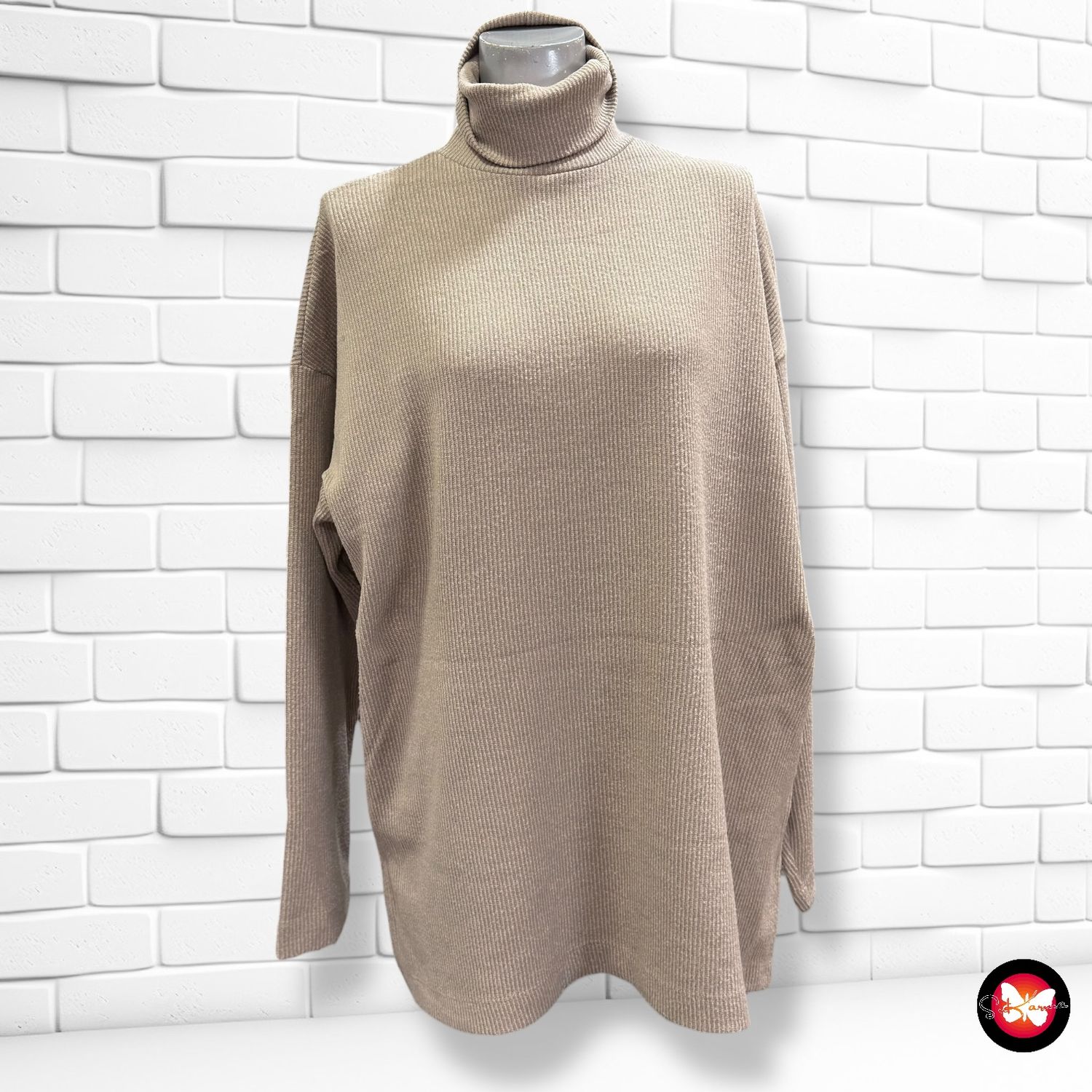 **HOY** Jersey de manga larga y cuello alto STRADIVARIUS Talla S (grande)