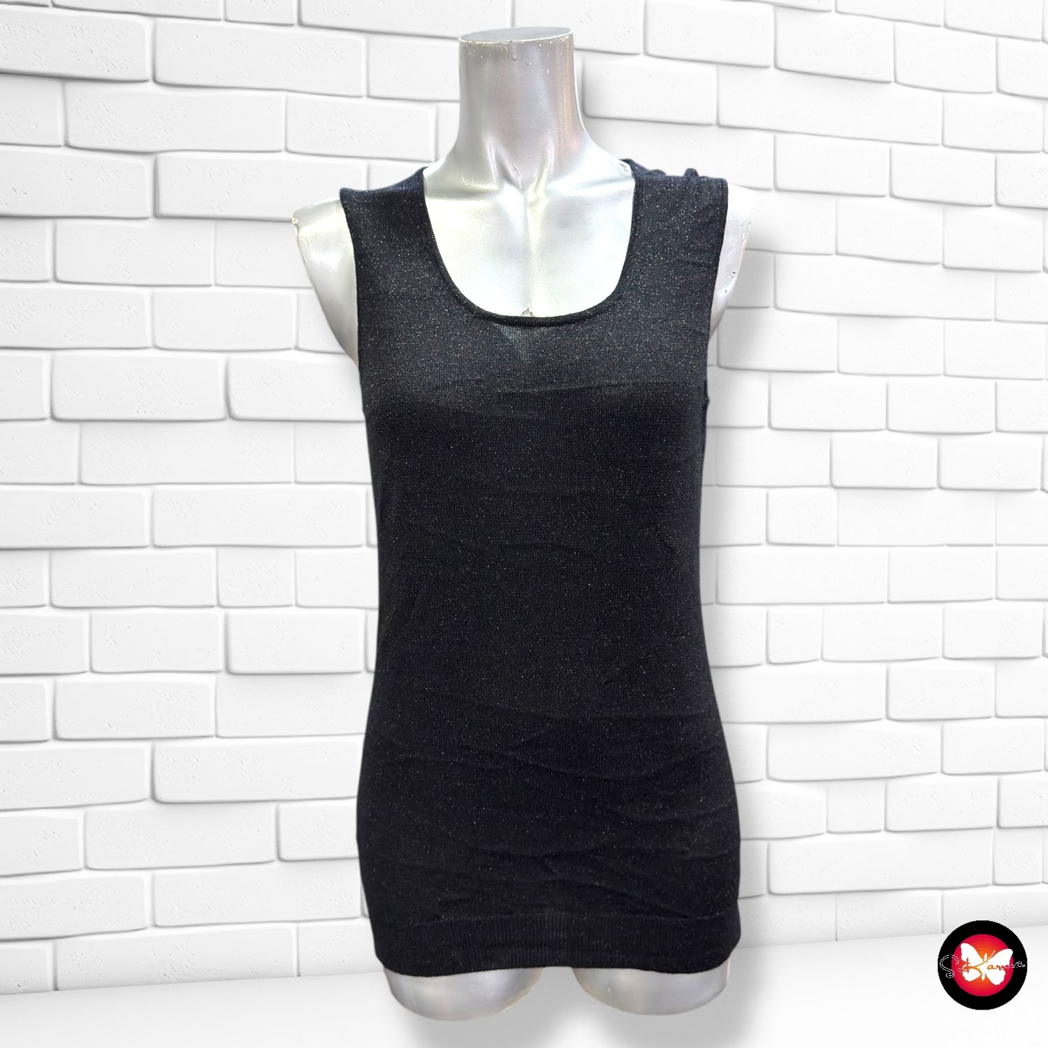 **HOY** Jersey de noche con lurex sin mangas Talla 38