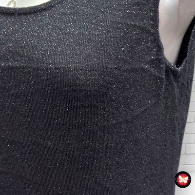 Jersey de noche con lurex sin mangas Talla 38