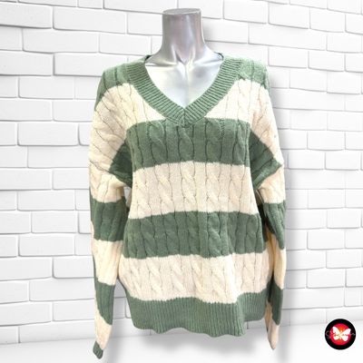 **HOY** Jersey de manga larga de rayas SHEIN Talla XS (grande)