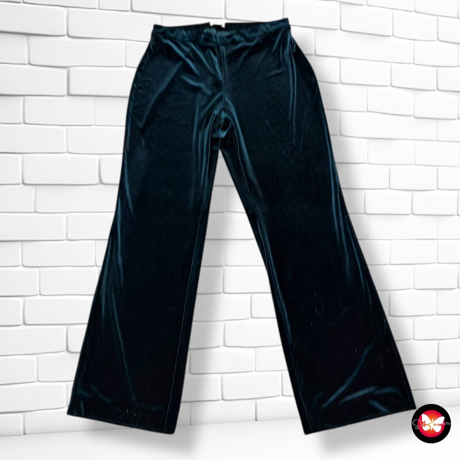 **HOY** Pantalón de noche de terciopelo WOMAN · EL CORTE INGLÉS · Talla L (grande)