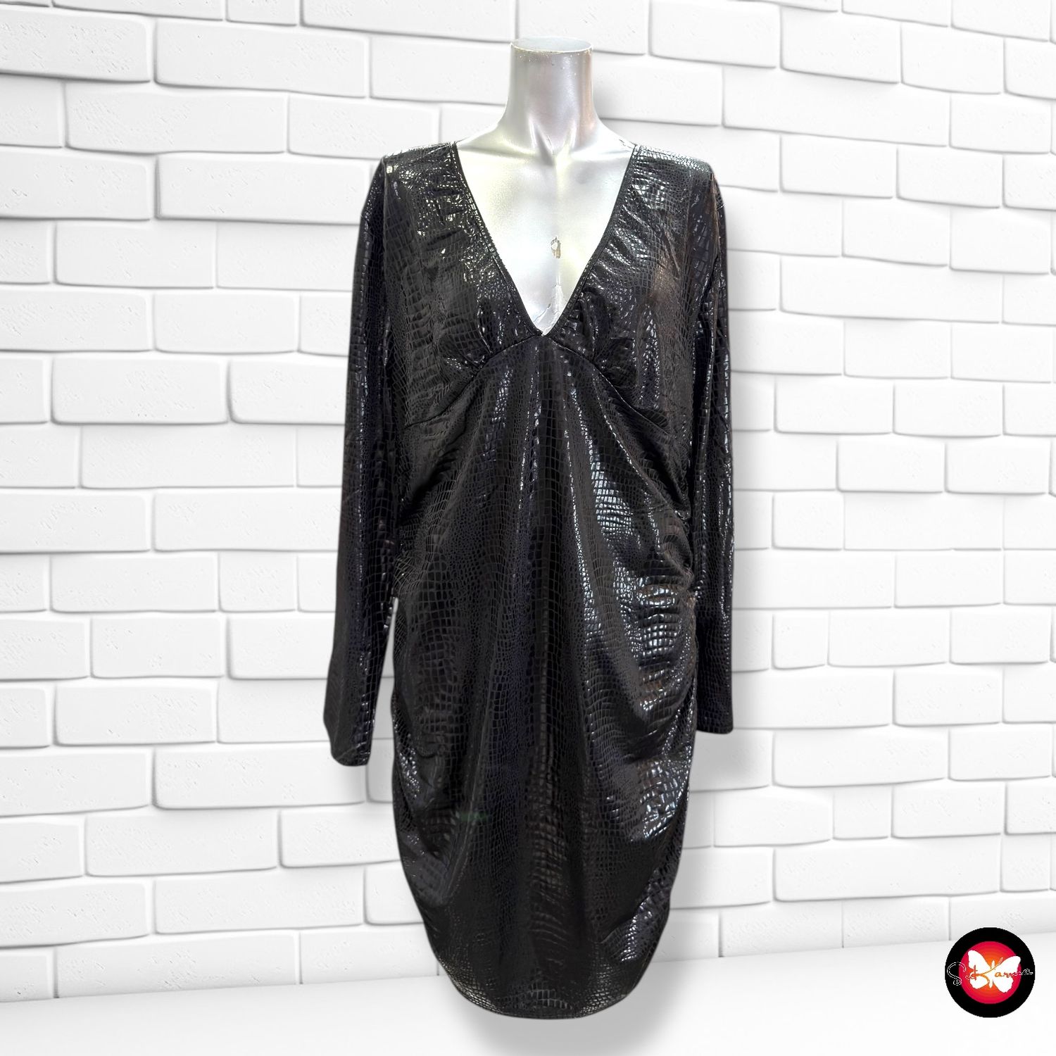 **HOY** Vestido de noche engomado Talla 3XL